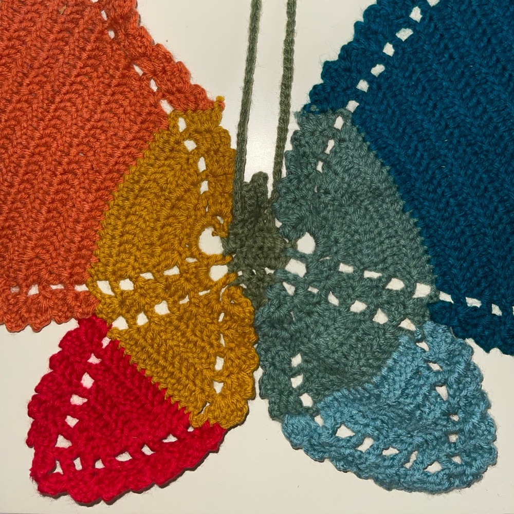 Festival crochet butterfly top